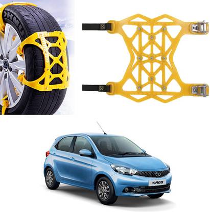 Oshotto Car 6 Pcs Premium quality Tire Snow Chains Anti-Skid Chains For TATA TIAGO Combo