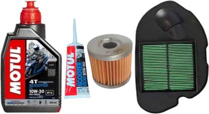 MOTUL SCOOTER LE 10w30 & Scooter Gear - 80w90 &Air and Oil Filter Combo