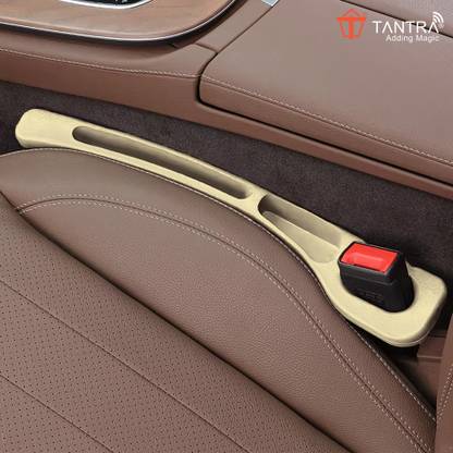 TANTRA Universal Leatherite Car Seat Gap Spacer Filler Padding (Pack of 2 Pcs) (Beige) Combo