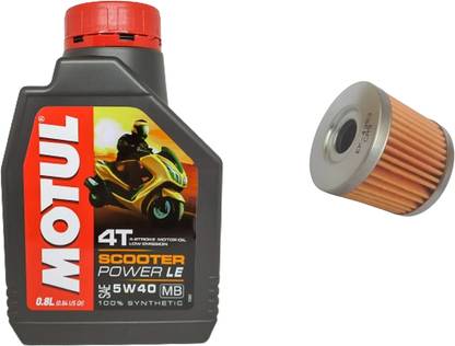 MOTUL SCOOTER POWER LE 5W40 AND OIL FILTER FOR ACCESS Combo