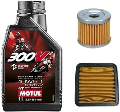 MOTUL 300V2 4T 10W50 -OIL AND AIR FILTER FOR APACHE RTR Combo
