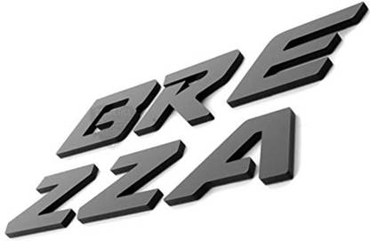 Popinjay brezza black letters car emblem Combo