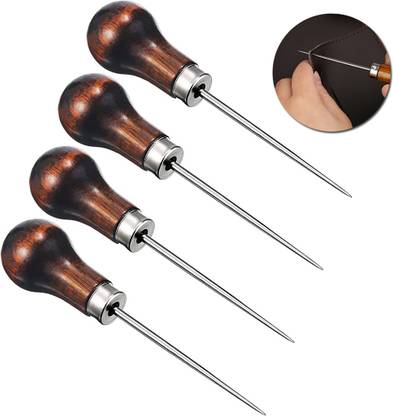 PALAY Awl Tool, Needles Sewing Awl Hand Stitcher, Gourd Shape Leather Awl