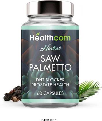 Healthcom Saw Palmetto | DHT Blocker | For Hair loss | Hormonal balance & Urinary function