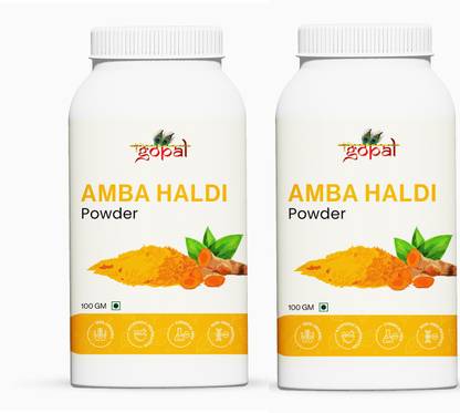 GOPAL 100% Pure & Natural Amba Haldi Powder (100g) Pack of 2