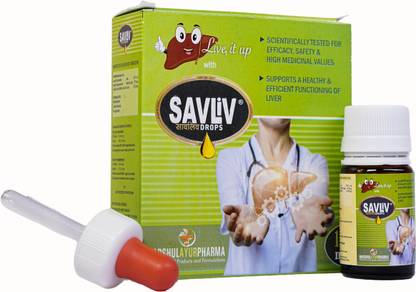 SAVLIV Drops For Complete Liver Detox And Issues Pack of 1 Vials 10 Ml