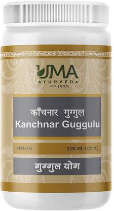 Uma Ayurveda Kanchnar Guggul 1000 Tab Useful in Thyroid Care Skin Care