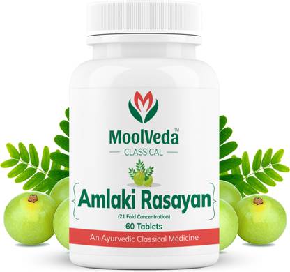 moolveda Amalaki Rasayan Tablet | Boost Imune Function | 60 Veg Tablets