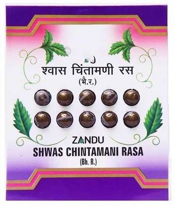 ZANDU Shwas Chintamani Rasa - 10 Tablets