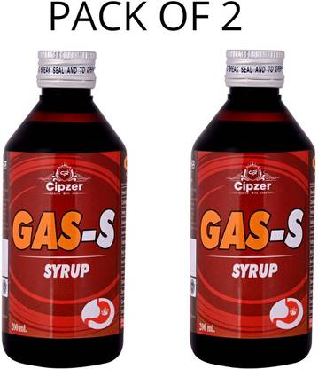 CIPZER Gas -S Syrup | beneficial in stomach problems(Pack of 2)-400ml
