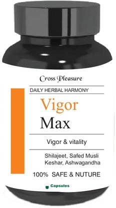 Cross Pleasure Vigor Max Capsule | Men's Health | Pack of 1