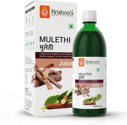 Krishna's Herbal & Ayurveda Mulethi Juice | Remedy for Cough & Cold | Helps Managing Blood Sugar Level