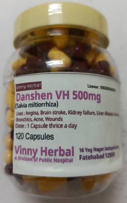 Vinny Herbal Danshen VH Capsules 120 Caps Jar