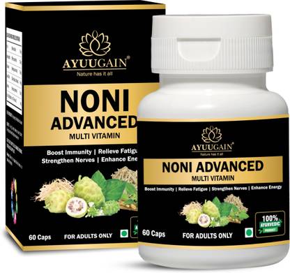 AYUUGAIN Noni Advanced Multivitamin | Boost Immunity, Energy, Stamina, & Strength
