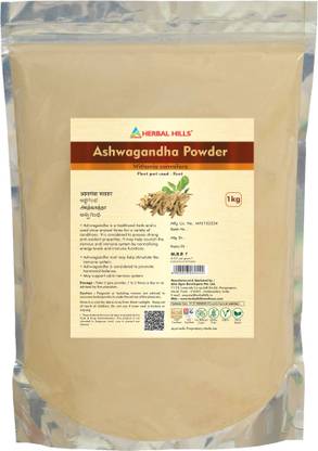 Herbal Hills Ashwagandha Powder - 1 kg powder - Pack of 2