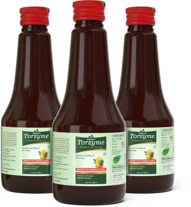 Torzyme -Torque's Naural Protein Digestive Enzyme Syrup - 200ml (Pack of 3)