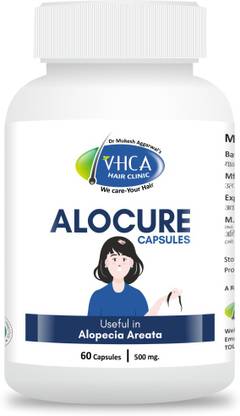 VHCA Hair Grow Capsules, Alocure Capsules Useful in Alopecia Areata