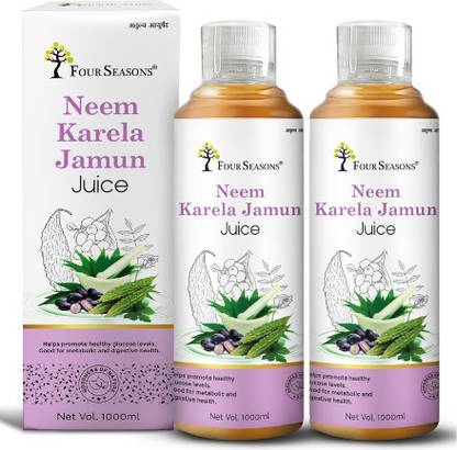 Four Seasons Karela Jamun Juice | Helps Manage Blood Sugar | Stimulate Insulin Secretion