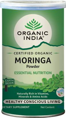 ORGANIC INDIA Moringa Powder I Essential Nutrition, Boosts Energy Levels & Stamina