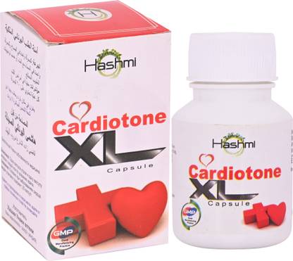 Hashmi Cardiotone-XL Natural Remedy for Heart Failure, Lowers cholesterol 60 Capsule