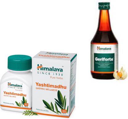 हिमालय yashtimadhu tablet with geriforte syrup