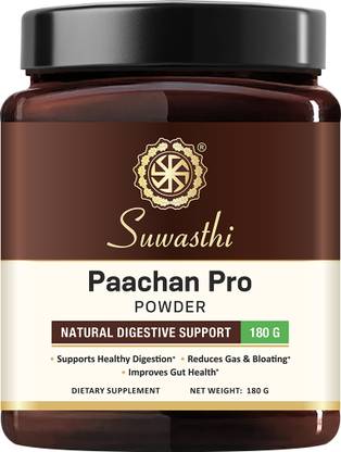 SUWASTHI Paachan Pro Digestion Solution for Gas & Indigestion, Acidity & Bloating Relief