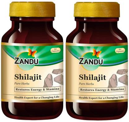 ZANDU Shilajit capsule|Boosts Immunity, Strength and Stamina