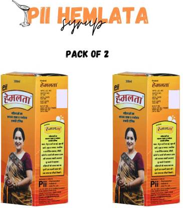 Pii HEMLATA SYRUP - PACK OF 2 X 300 ML BOTTLE