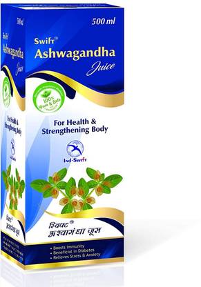 Ind swift Ashwagandha juice to Boosts Energy & Immunity | Stress Relief | 100% Pure Juice