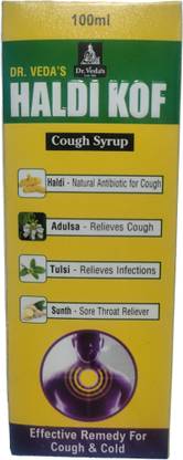 DR.VEDA'S HALDI KOF COUGH SYRUP (AYURVEDIC SYRUP FOR DRY,WET &ASTHMATIC COUGH)