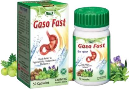 GAS-O-Fast AYURVEDIC CAPSULE FOR DIGESTIVE AND INDIGESTION PACK OF 1
