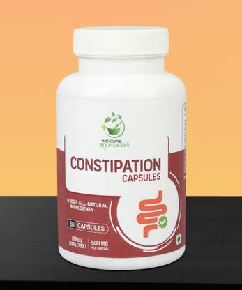 wecureayurveda Constipation Capsules Digestive Health and Daily Fiber Supplement 60 Capsules
