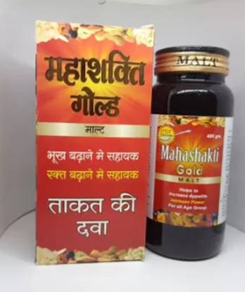 MEDRICH MAHASHAKTI GOLD MALT TONIC 450ML TO INCREASE APPETITE FOR ALL AGE GROUP