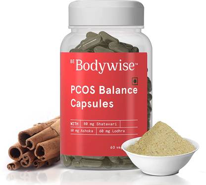 Be Bodywise PCOS Balance Capsules | PCOD Ayurvedic Medicine | Shatavari, Gokshura,