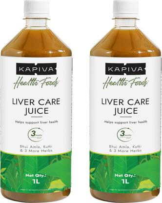 Kapiva Liver Care Juice With 5 Ayurvedic Herbs to Benefit Liver Health 1L
