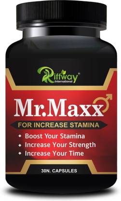 Riffway Mr Maxx | Ayurvedic Solution Stamina Capsule For Better Strength