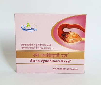 Dhotapapeshwar Stree Vyadhihari Rasa (1 Pack, 30 Tablets)
