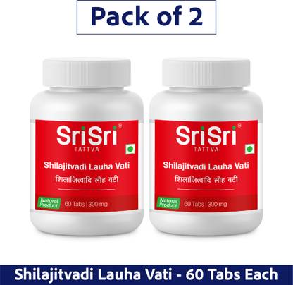 Sri Sri Tattva Shilajitvadi Lauha Vati 60Tabs | 300mg