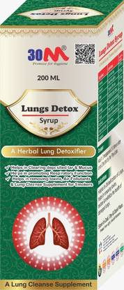 30M Lungs Detox Syrup | Lung Clean Supplement | For Men Women | 200 ml
