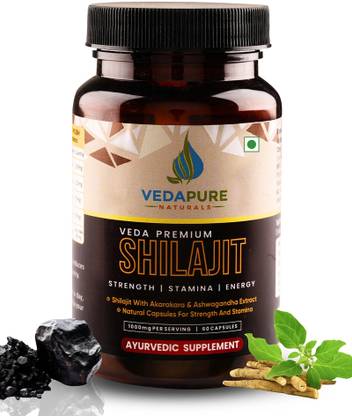Vedapure Premium Shilajit With Safed Musli & Ashwagandha - For Power & Strength