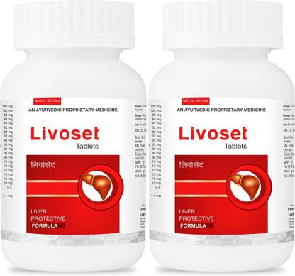 Leeford Livoset Tablets For Better Digestion and Healthy Liver 60 Tablets Each,Pack of 2