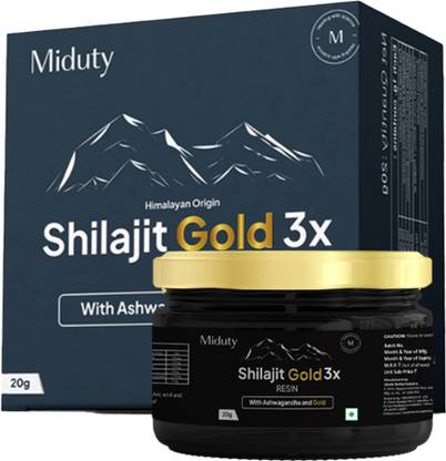 Miduty Shilajit Gold 3x-Ashwagandha-Safed Musli-Men Sexual wellnessStamina Testosterone