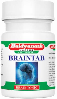 Baidyanath BrainTab Memory Wellness - 50 Tablets