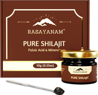 Rasayanam Pure Original Shilajit/Shilajeet Resin 10g | Contains 30+ Minerals