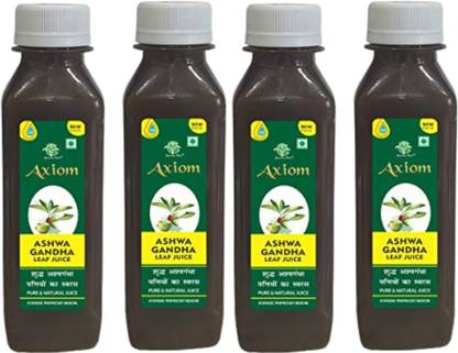 AXIOM Ashwagandha Leaf Juice | Immunity Booster | Get Slim |100% Natural WHO GMP, GLP, ISO Certified Natural Products | No added Water | No Added Sugar