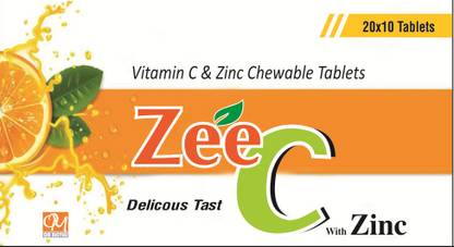 ZEE-C ZEE C TABLET/ VITAMIN C & ZINC CHEWABLE TABLET 20 STRIP