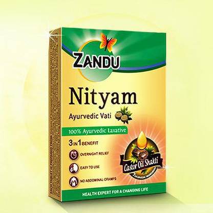 ZANDU Nityam Ayurvedic Vati 10 TAB ( PACK OF 6 ) Price in India - Buy ...