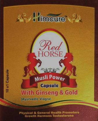 HIMCURE Physical weakness Improver- Red Horse Musli Power Capsules- for Men And Women