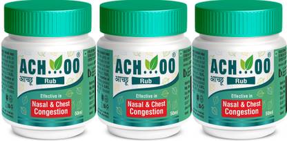 Ach...oo Herbal Rub for Nasal and Chest Congestion