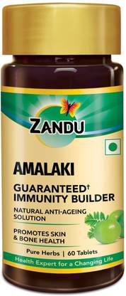 ZANDU Amalaki Tablets with 100% Pure Amalaki Extract for Enhanced Immunity & Wellness